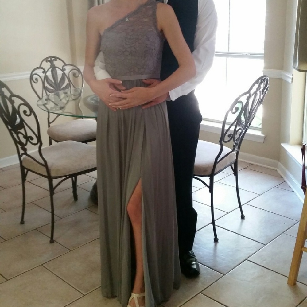 One Shoulder Formal Lace Dress